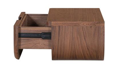 Hettie Floating Nightstand Dark Brown