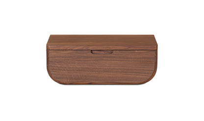 Hettie Floating Nightstand Dark Brown