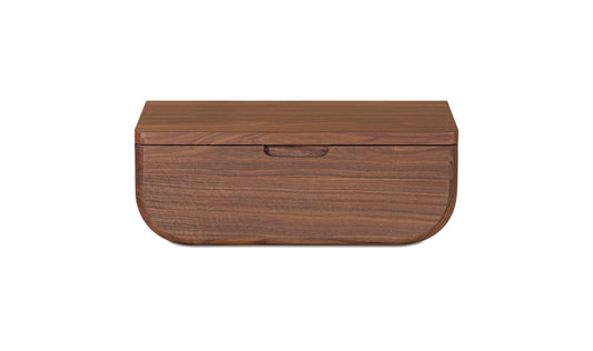 Hettie Floating Nightstand Dark Brown