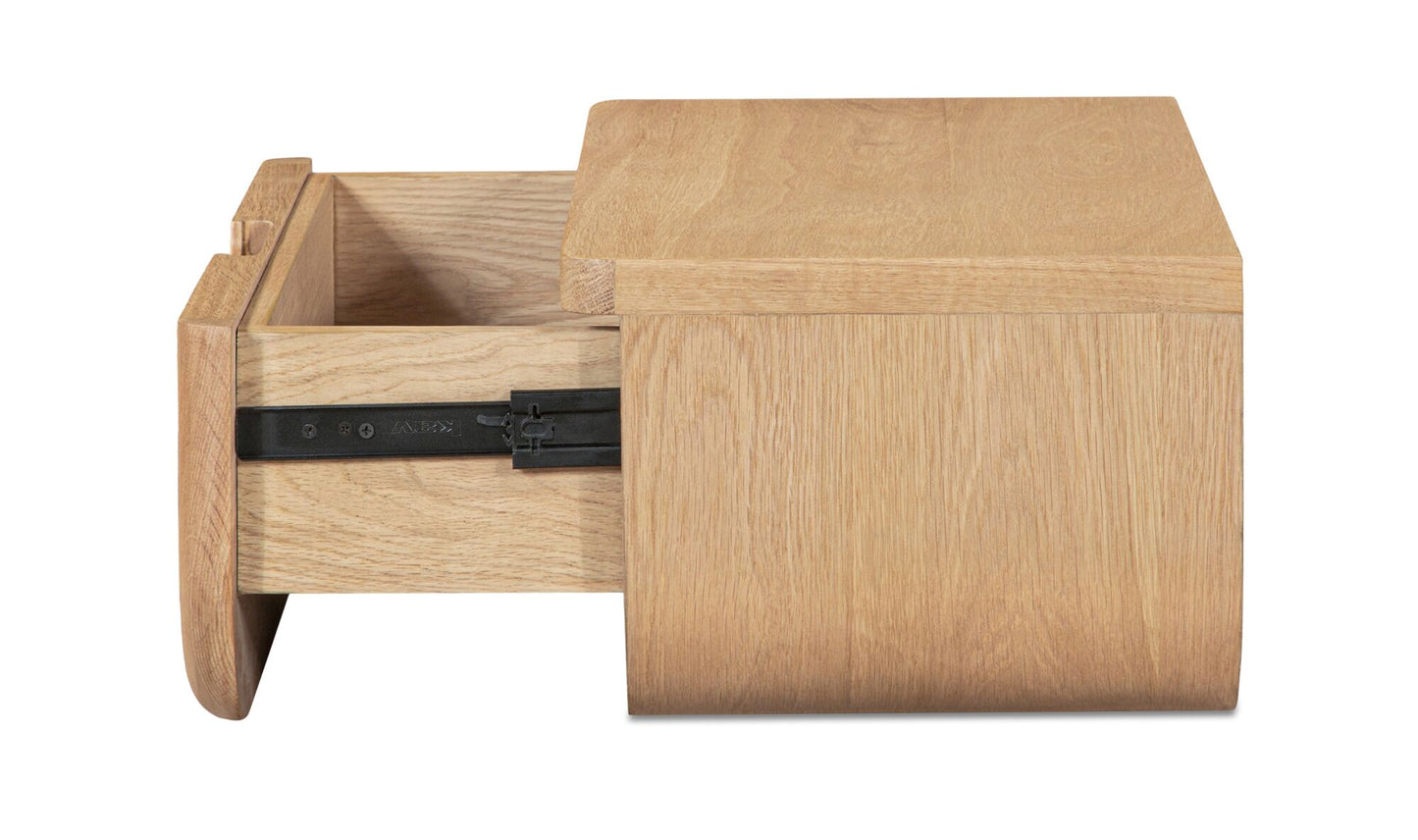 Hettie Floating Nightstand Natural.