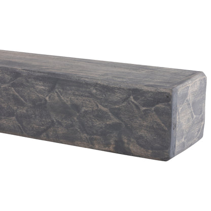 Rough Hewn Poplar Fireplace Mantel Shelf.