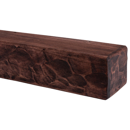 Rough Hewn Poplar Fireplace Mantel Shelf.