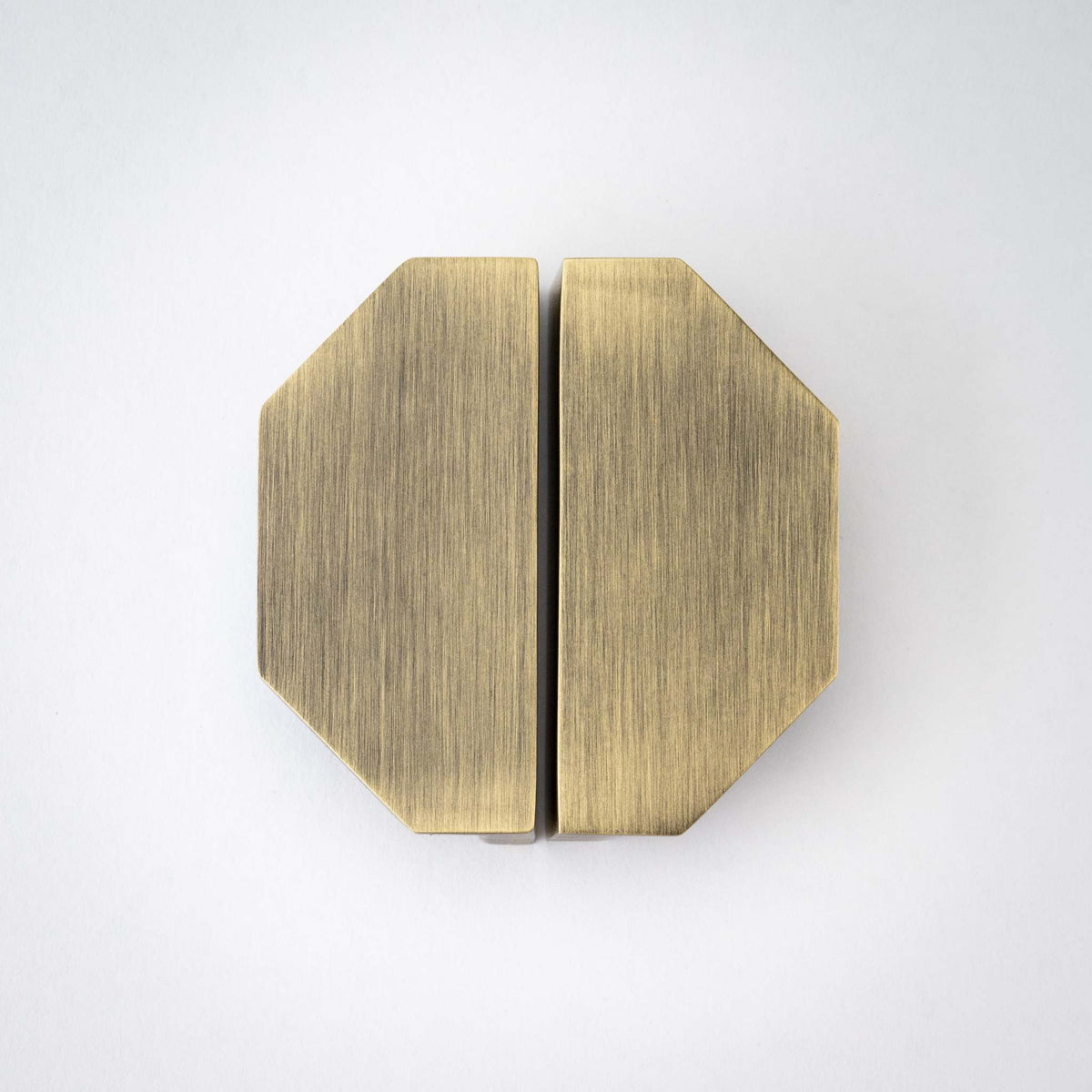 Alto, Solid Brass Half Hex Pulls.