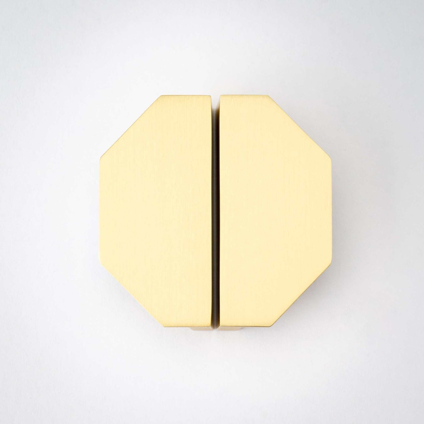 Alto, Solid Brass Half Hex Pulls.