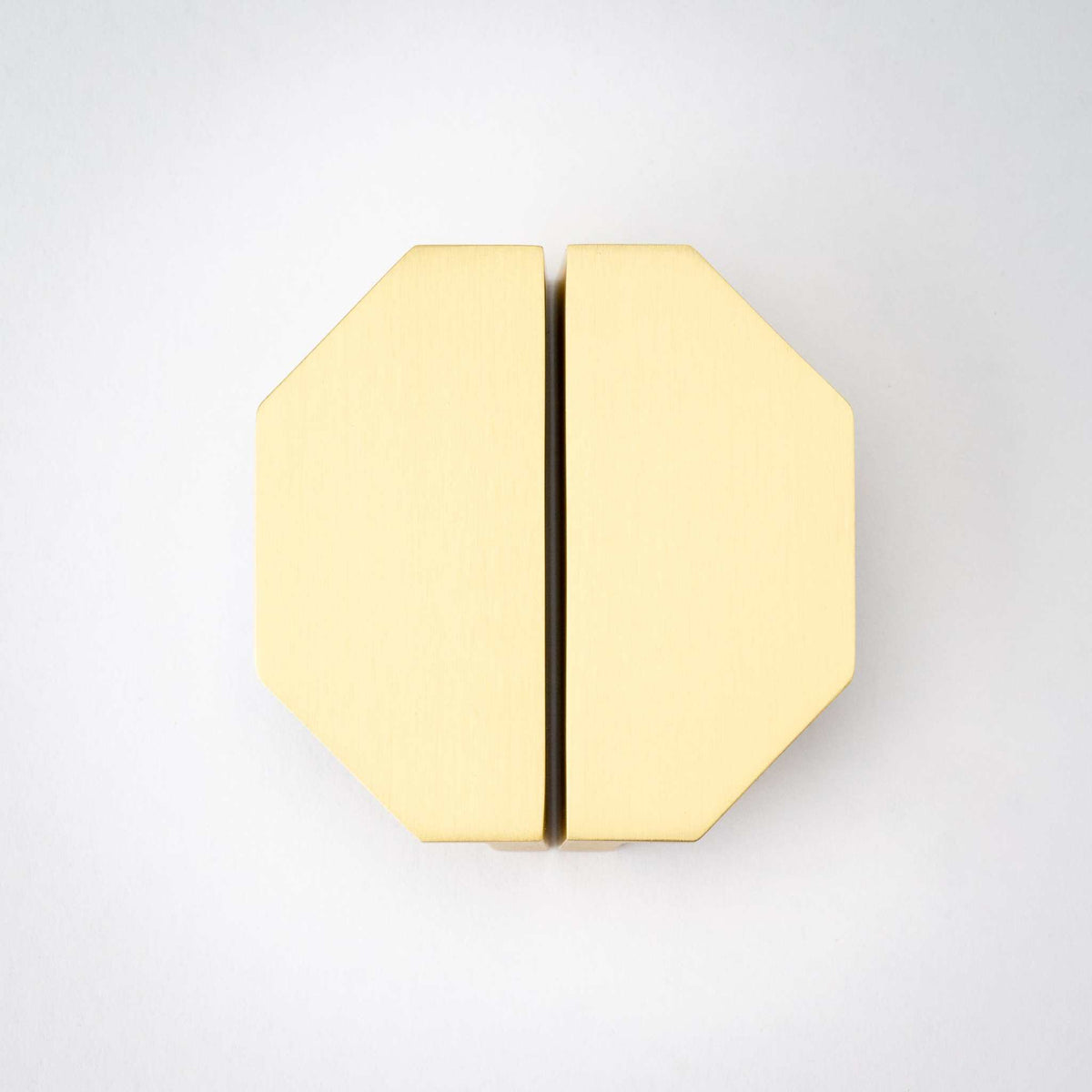 Alto, Solid Brass Half Hex Pulls.