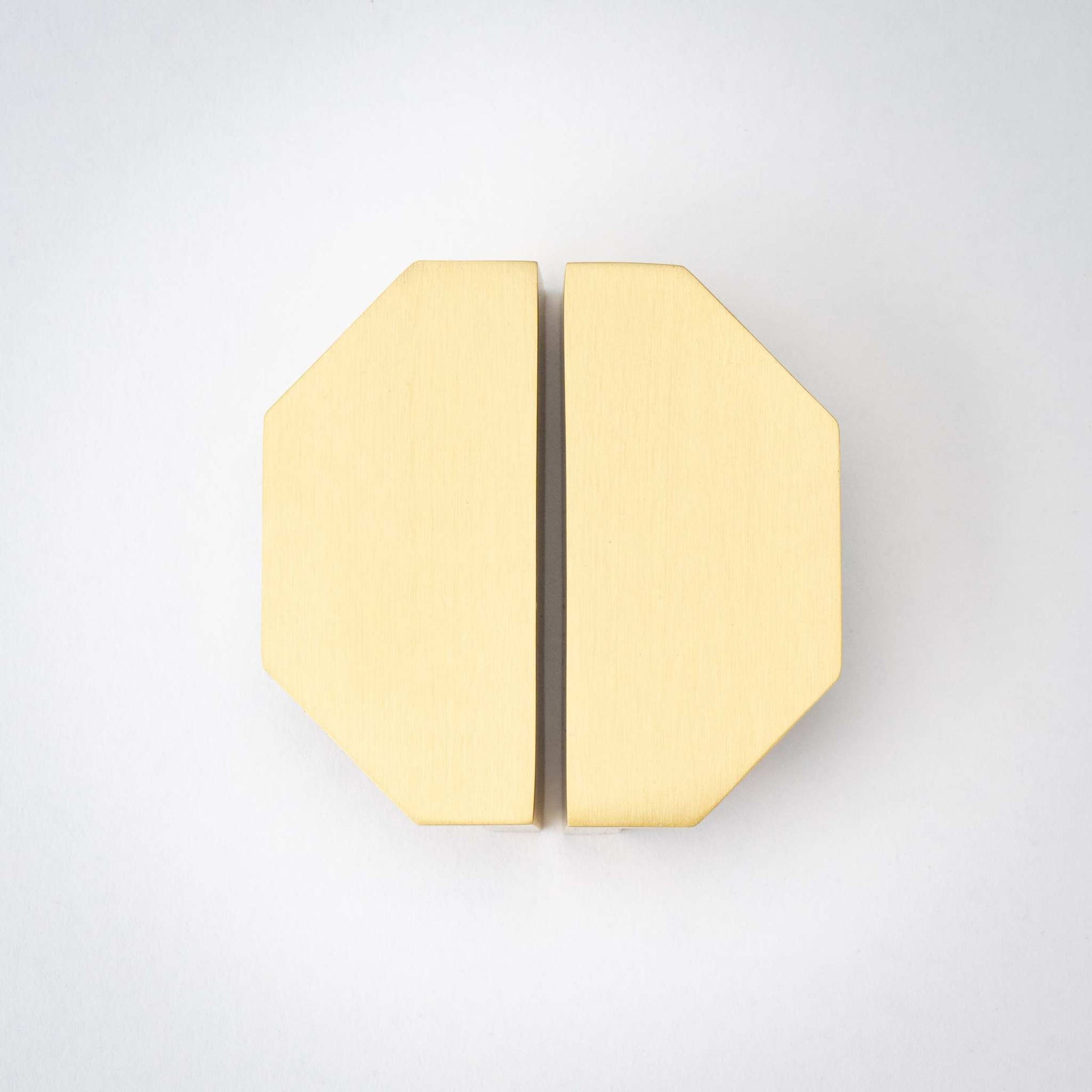 Alto, Solid Brass Half Hex Pulls.