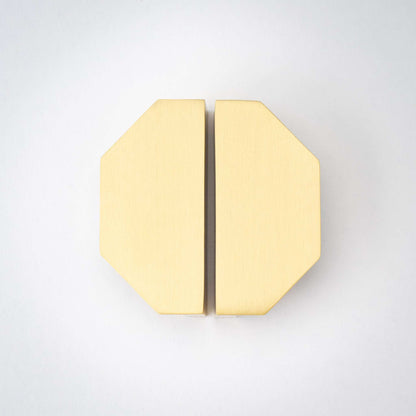 Alto, Solid Brass Half Hex Pulls.