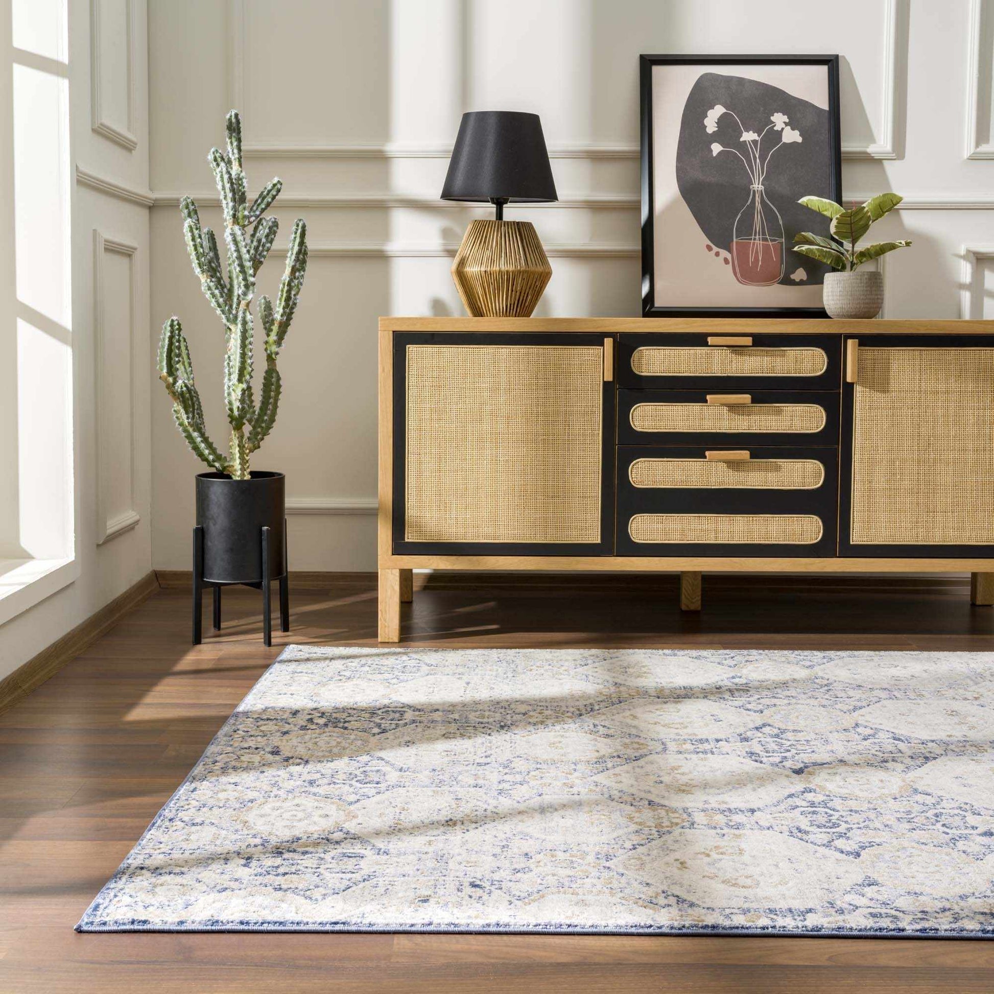 Parkerfield Blue Area Rug.