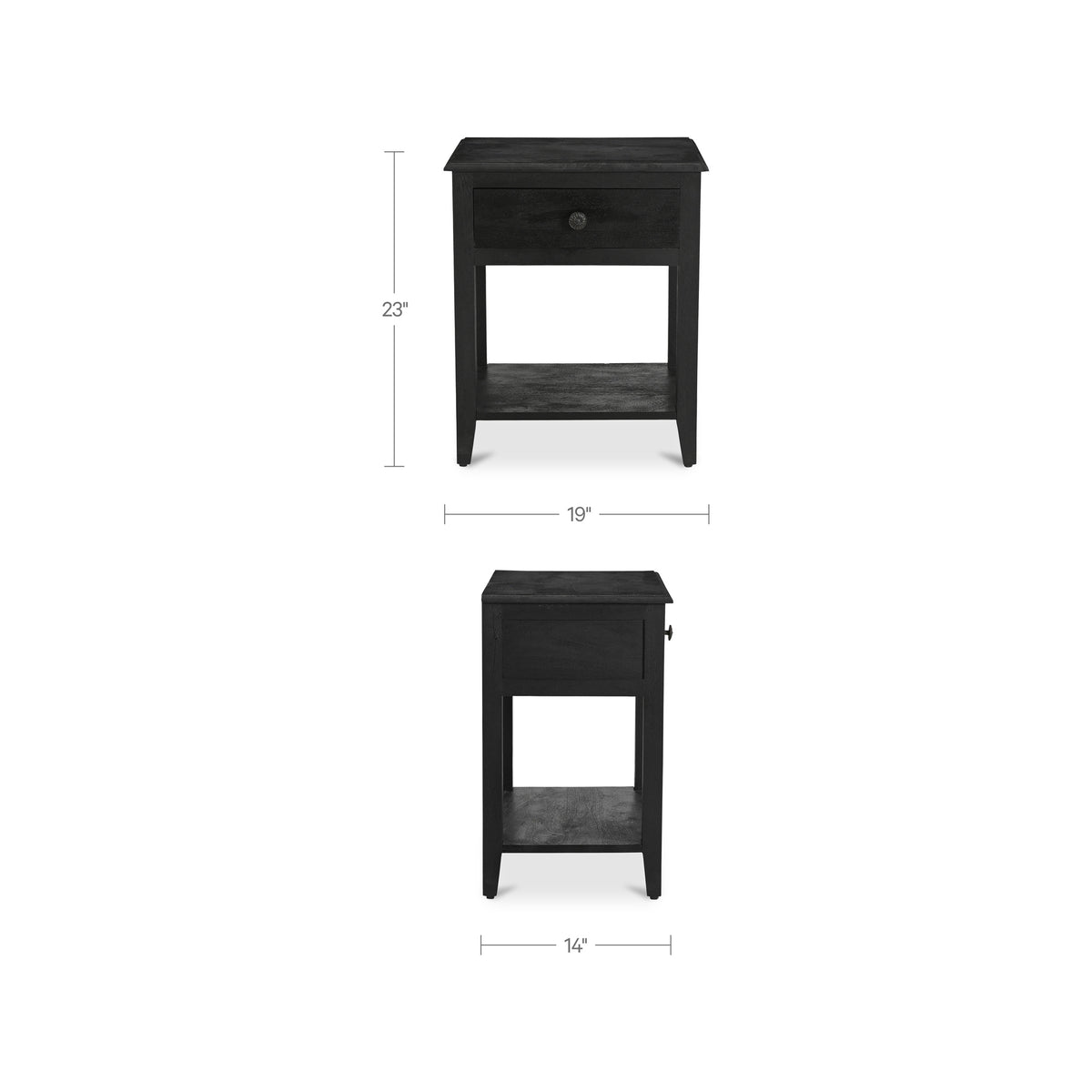Corrine Nightstand Antique Black - image 12
