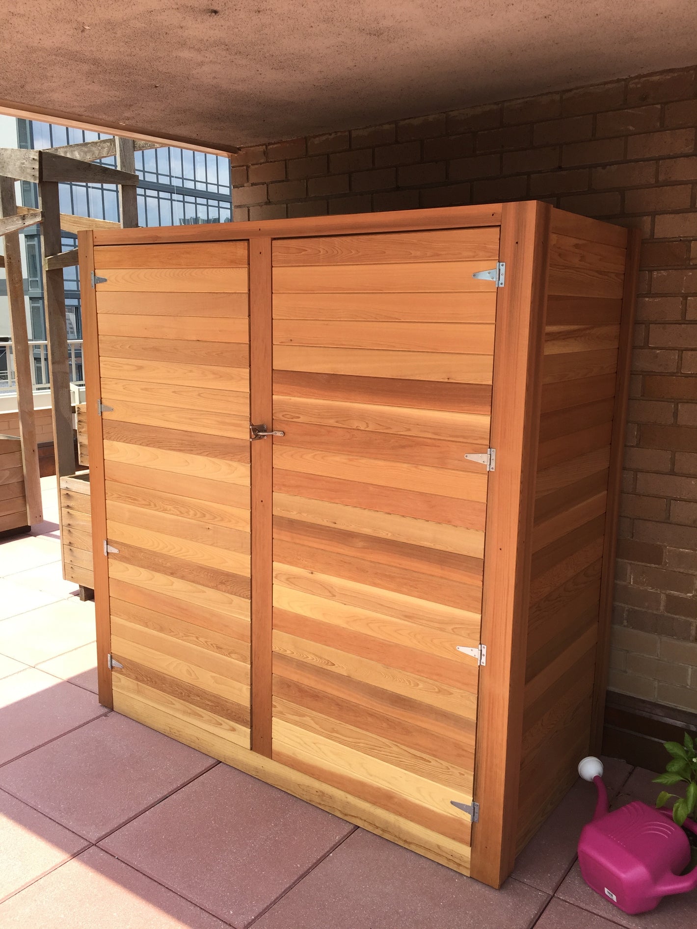 Outdoor wood storage unit created by TCSC