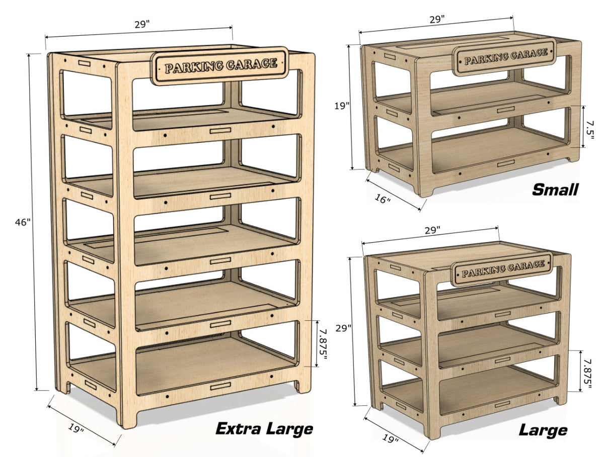 CADEN- Toy Car Ramp + Storage (Copy)