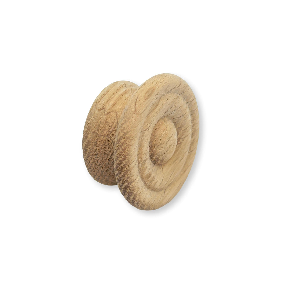 Round Oak Cabinet Knob "Palmer" Wood Knob.