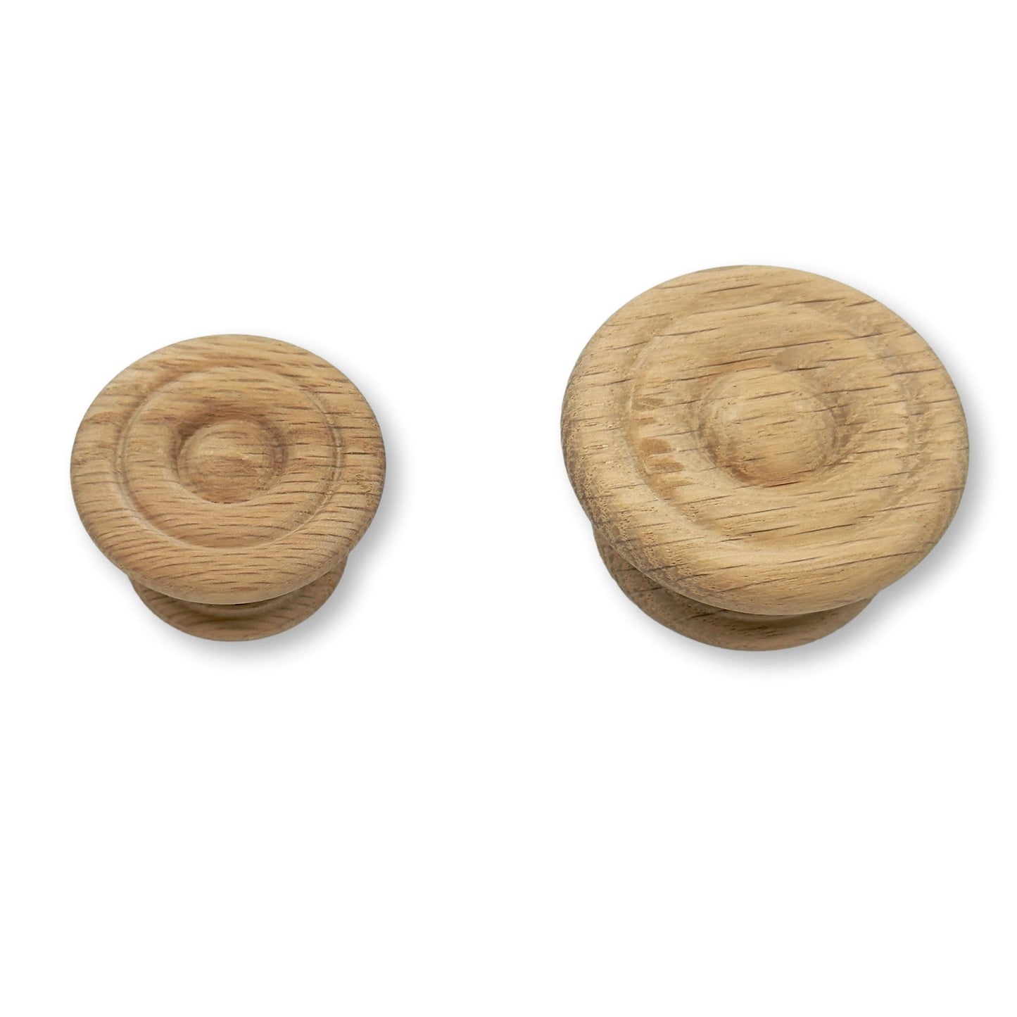 Round Oak Cabinet Knob "Palmer" Wood Knob