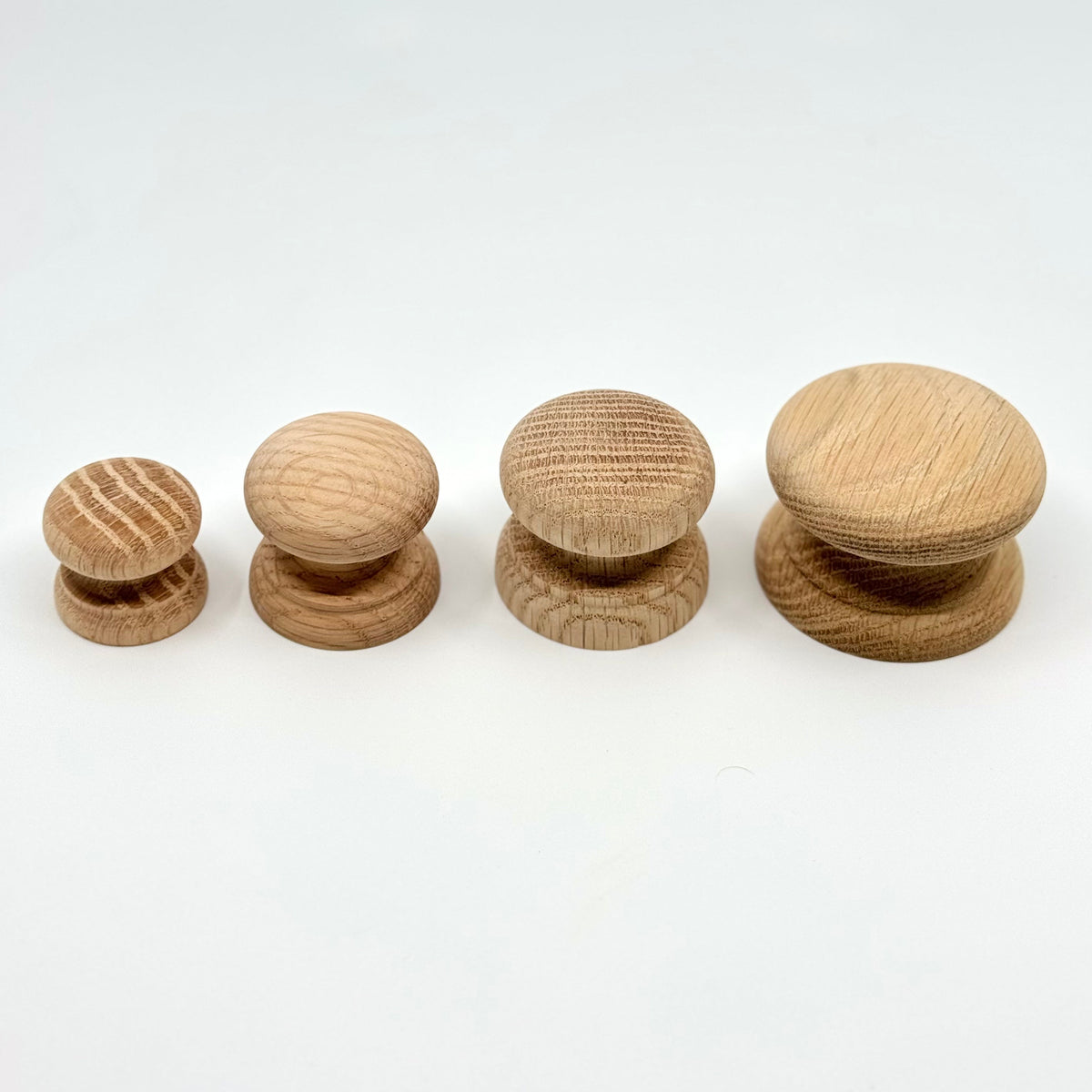 Round Oak Cabinet Knob "Pinecrest" Wood Knob.