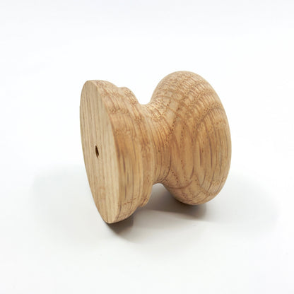Round Oak Cabinet Knob "Pinecrest" Wood Knob.