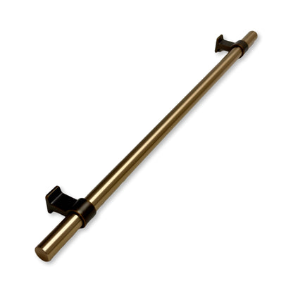 Brushed Bronze "Bond" T-Bar Dual Finish Knob and Pulls