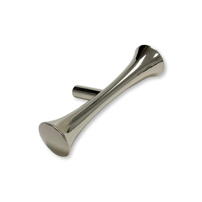 Hourglass "MCM 01" Polished Nickel Mid-Century Cabinet Pull