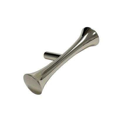 Hourglass "MCM 01" Polished Nickel Mid-Century Cabinet Pull.