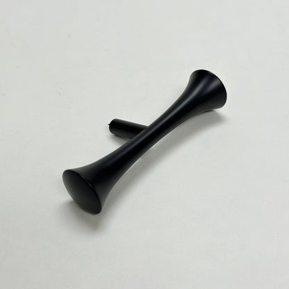 Hourglass "MCM 01" Matte Black Mid-Century Drawer Pull