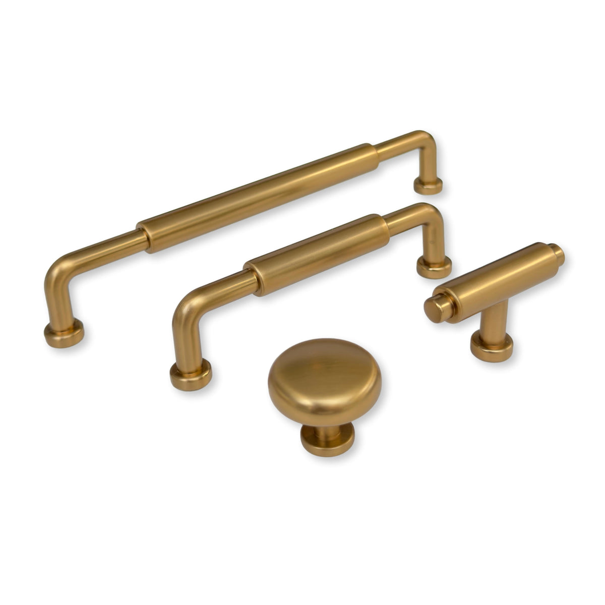 Champagne Bronze "Wesley" Mission Drawer Pulls and Knobs.