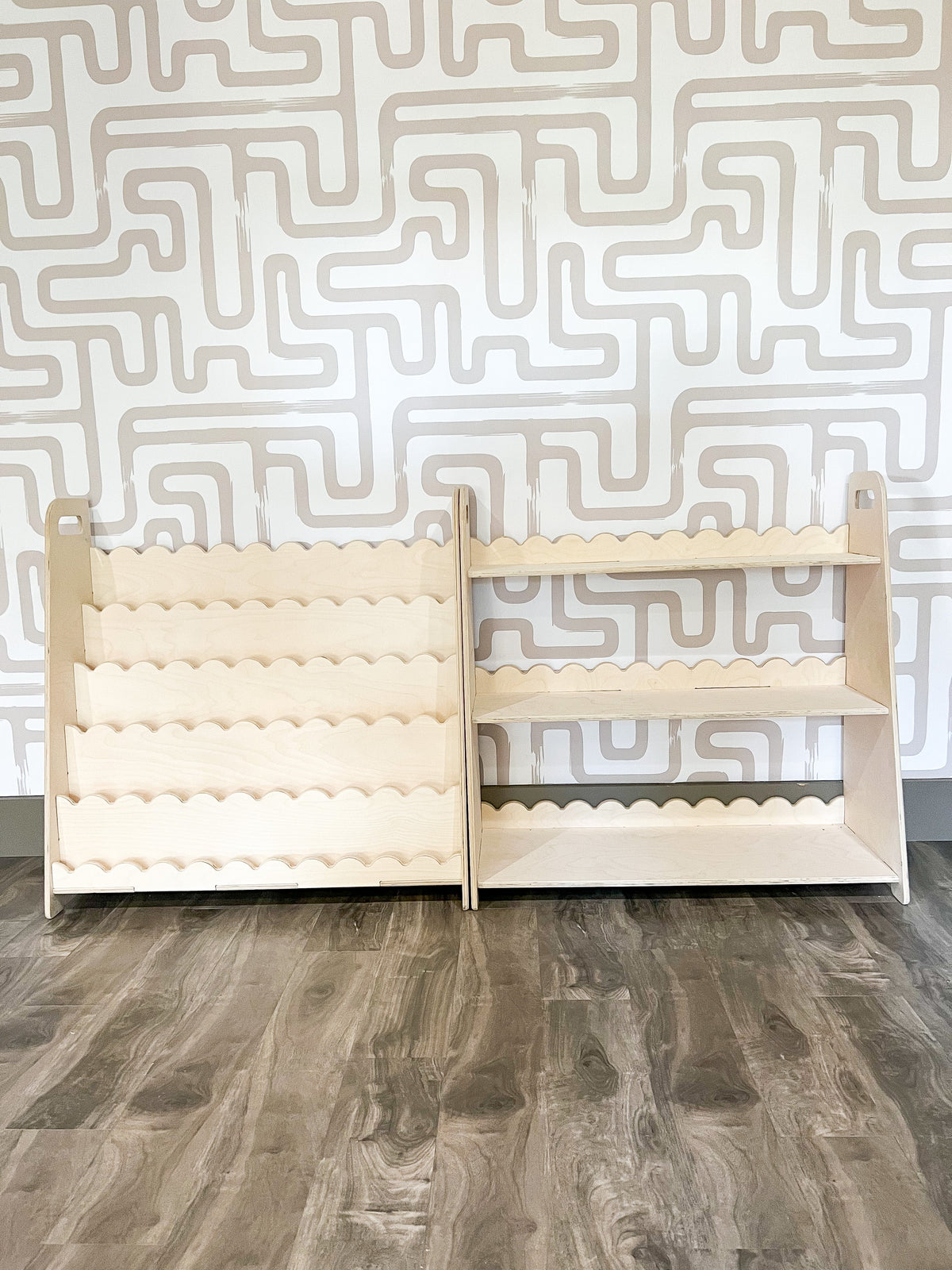 RAY+ROY- Scalloped Toy Shelf + Bookshelf