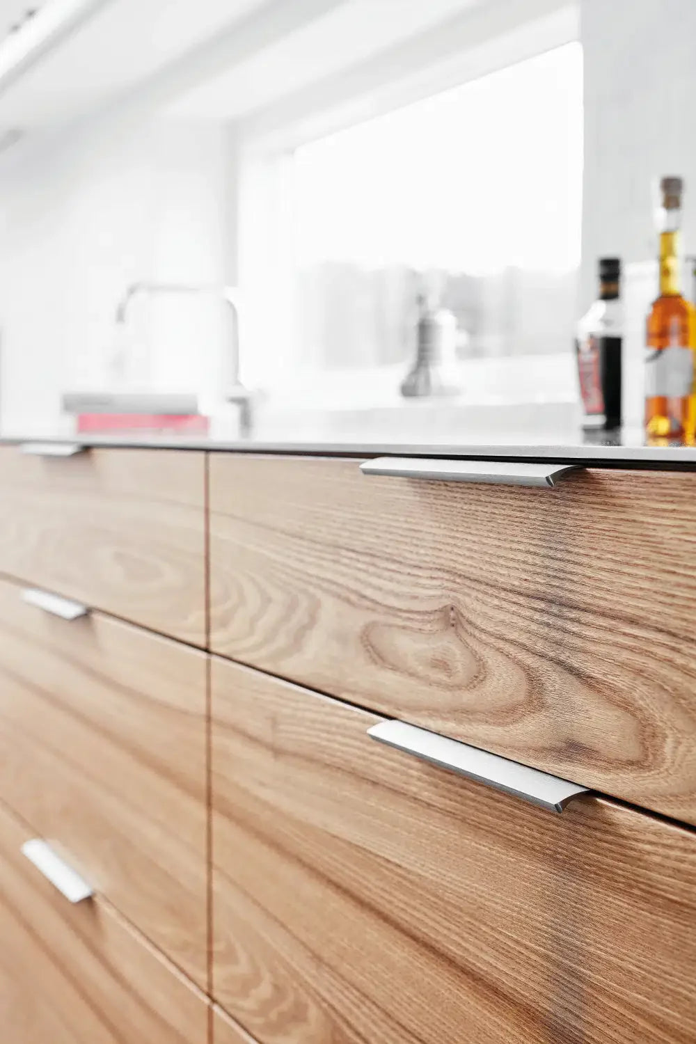 Inox "Edge Straight" Tab Drawer Pulls.
