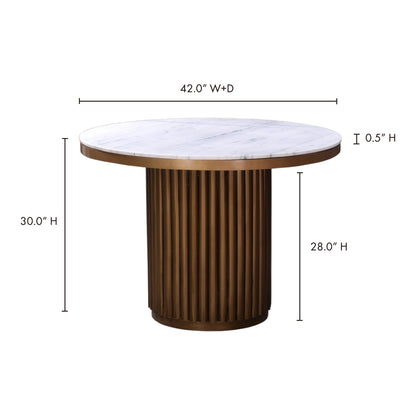 Tower Dining Table White Marble - image 6