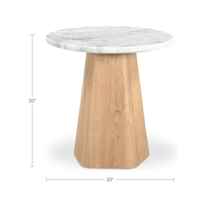 Evelyn Accent Table Ashen Grey Matrix Marble image 9