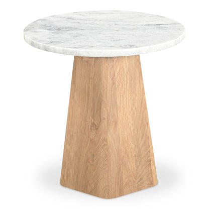 Evelyn Accent Table Ashen Grey Matrix Marble image 4