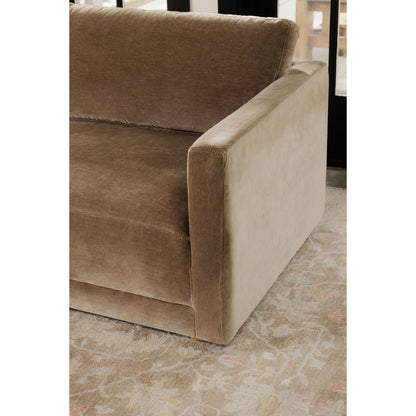 Bryn Sectional Camel Left - lifestyle image
