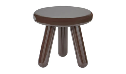 Joy Accent Table Dark Brown Lacquer.