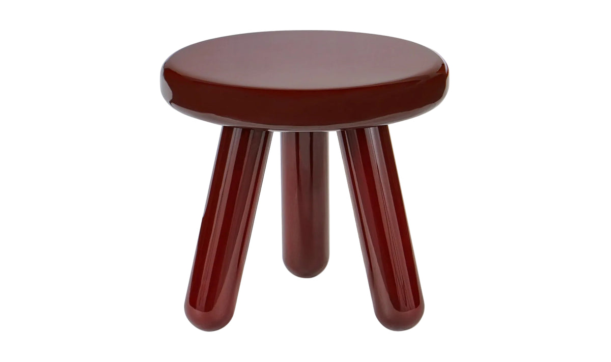 Joy Accent Table Deep Red Lacquer.