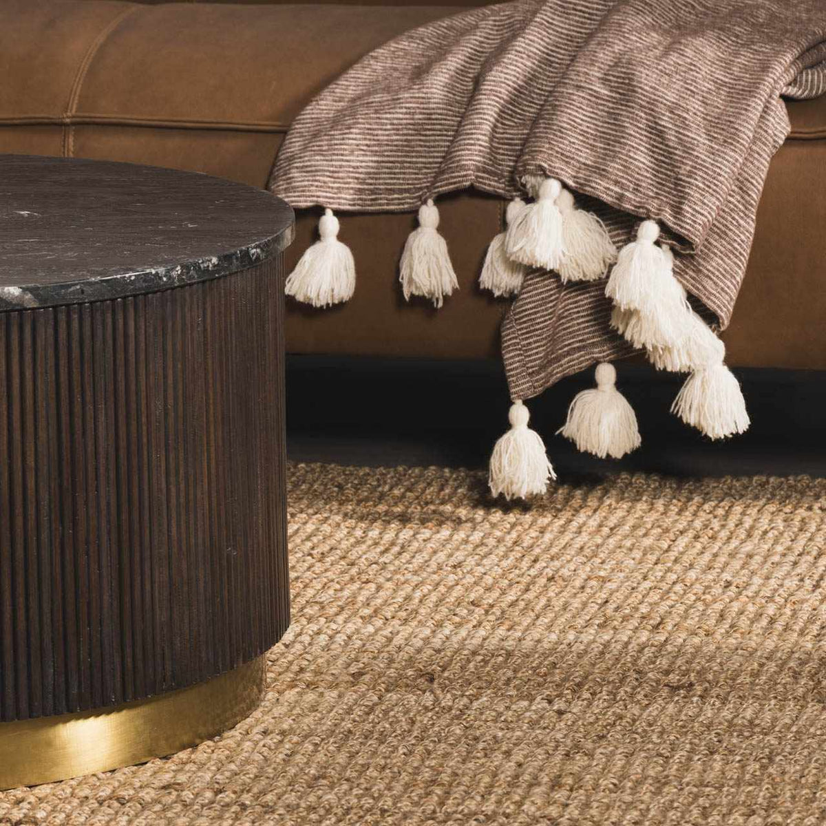 Oaks Perfect Flatweave Jute Rug.