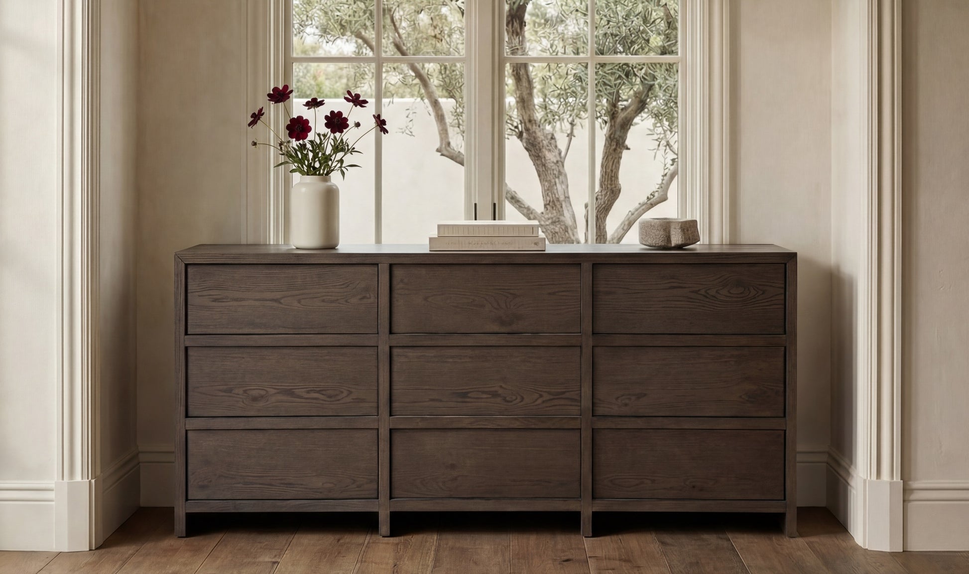 Jenson - 9 Drawer Dresser - Brown