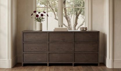 Jenson 9 Drawer Dresser Brown