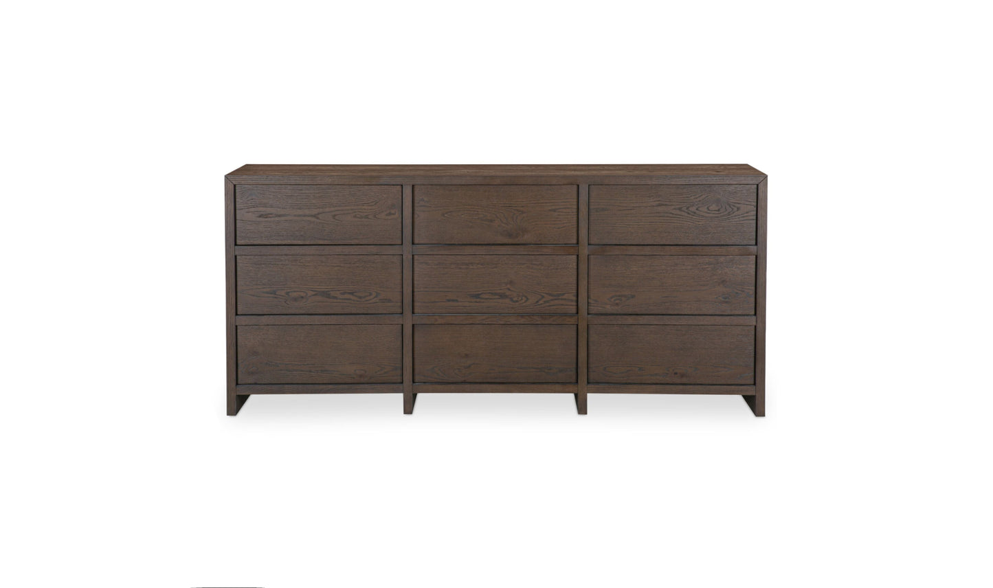 Jenson 9 Drawer Dresser Brown