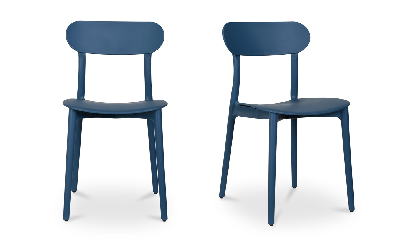 KENT OUTDOOR DINING CHAIR-SET OF TWO (NAVY)