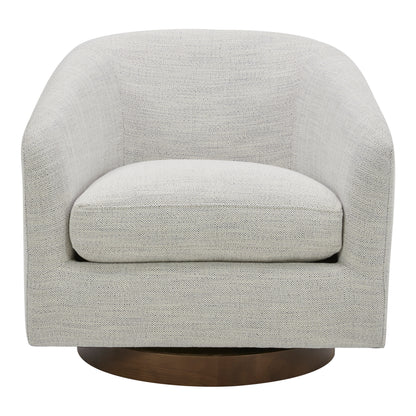 Oscy Swivel Chair Splashed White