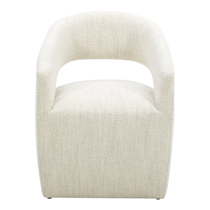 Barrow Rolling Dining Chair White Mist - image 1