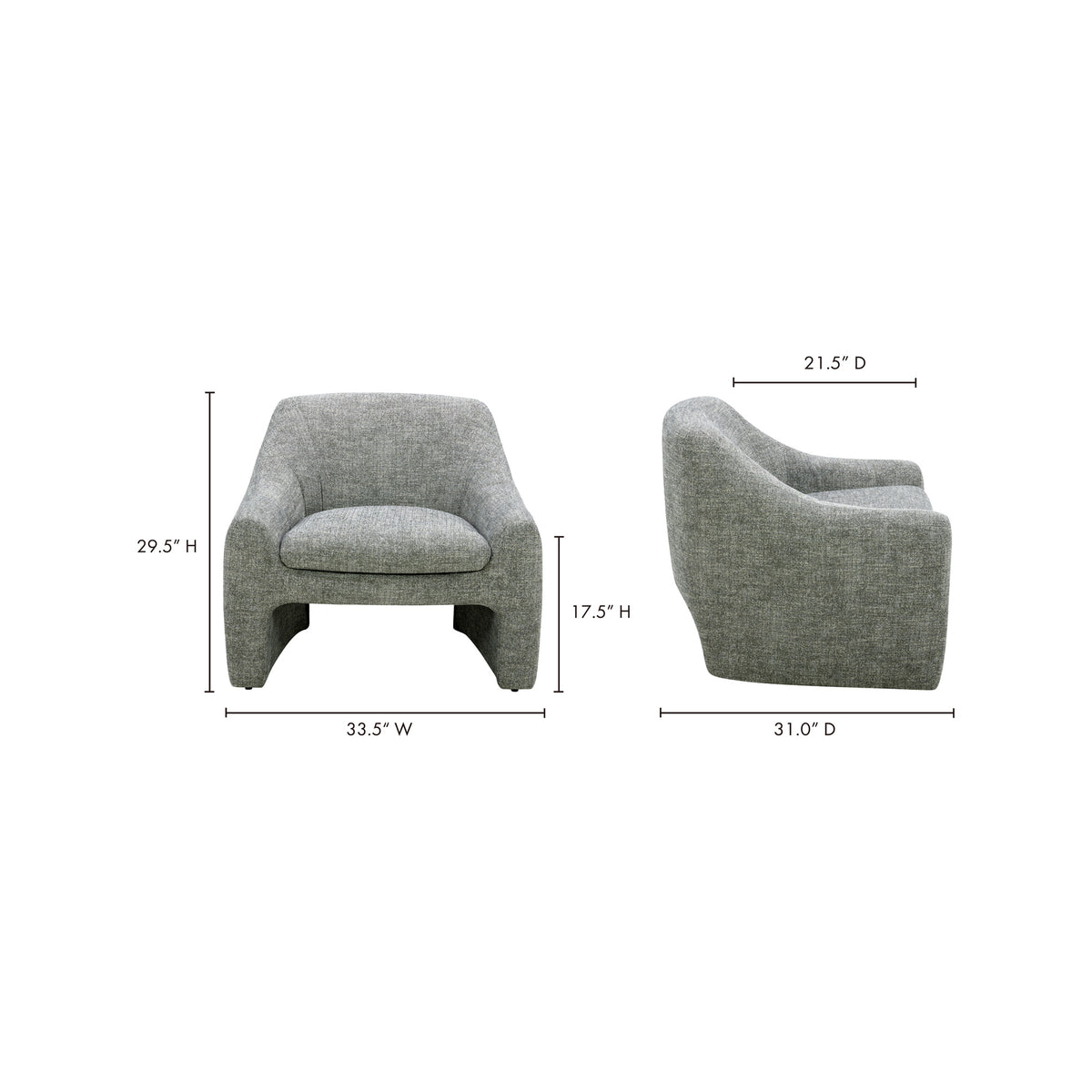 Kenzie Accent Chair Slated Moss - alternate view 10