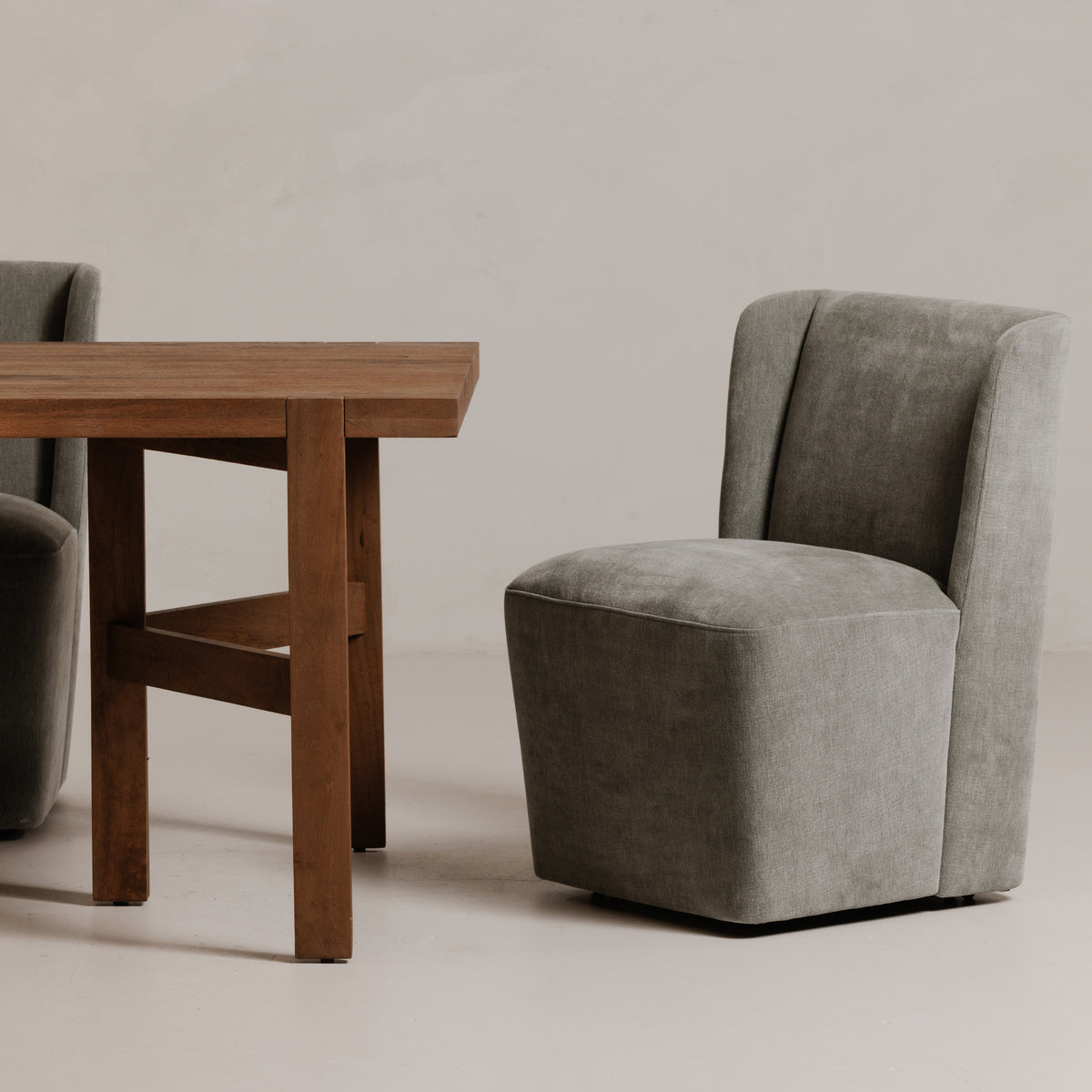 Cormac Rolling Dining Chair Slate Green - image 2