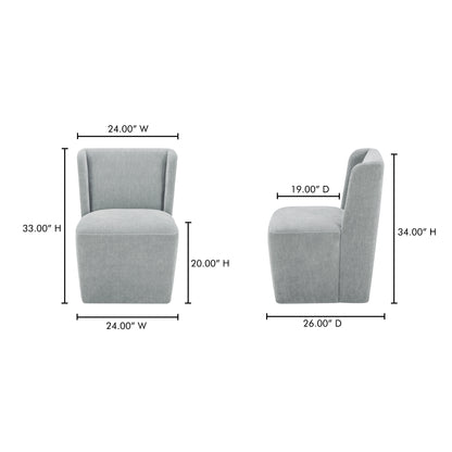 Cormac Rolling Dining Chair Slate Green - image 4