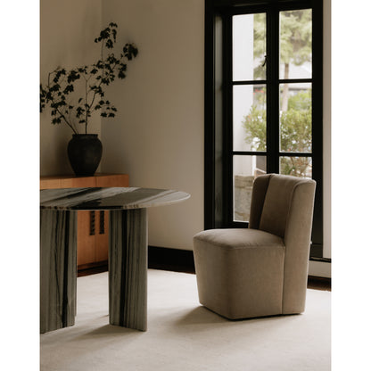 Cormac Rolling Dining Chair Warm Sand - image 2
