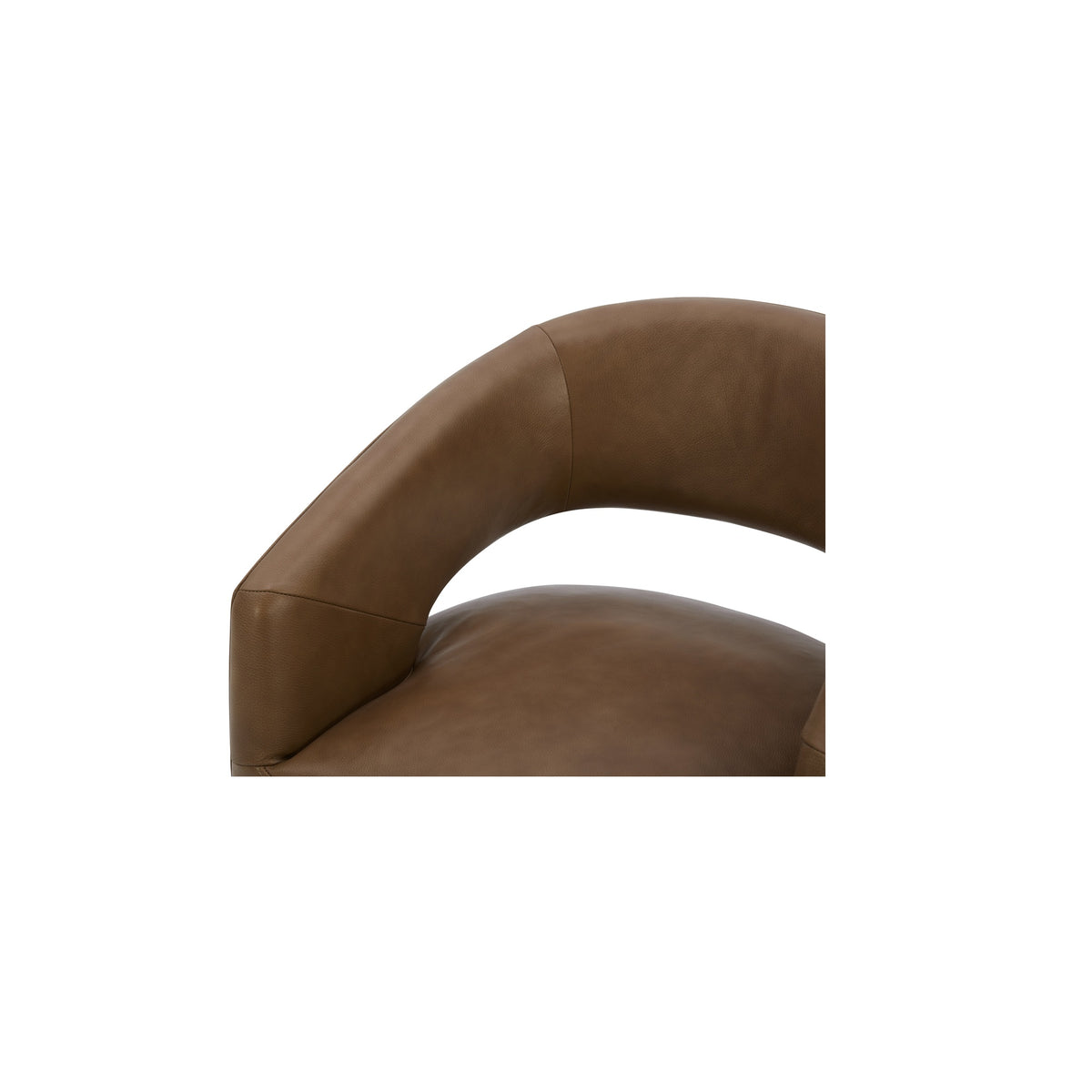 Barrow Rolling Dining Chair Tan Leather - image 8
