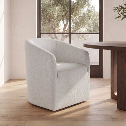 Sandy Rolling Dining Chair Off White - image 2