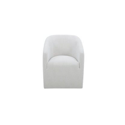 Sandy Rolling Dining Chair Off White - image 1