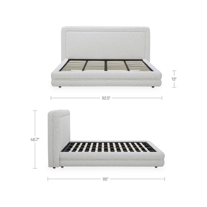 Tory King Bed Pebble image 9
