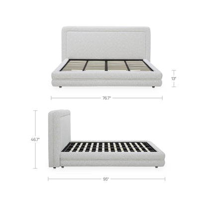 Tory Queen Bed Pebble image 9