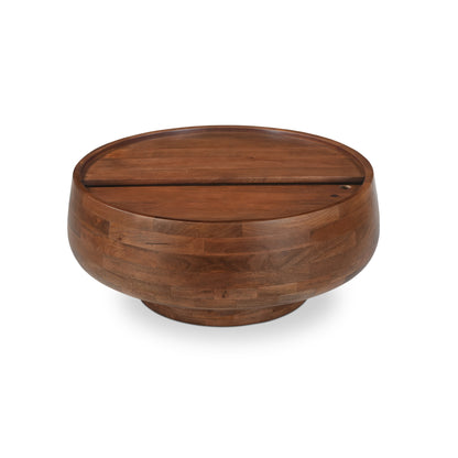 Wade Storage Coffee Table Natural on white background