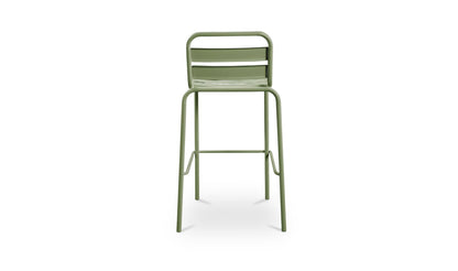 Kade Outdoor Bar Stool Green Set of Two